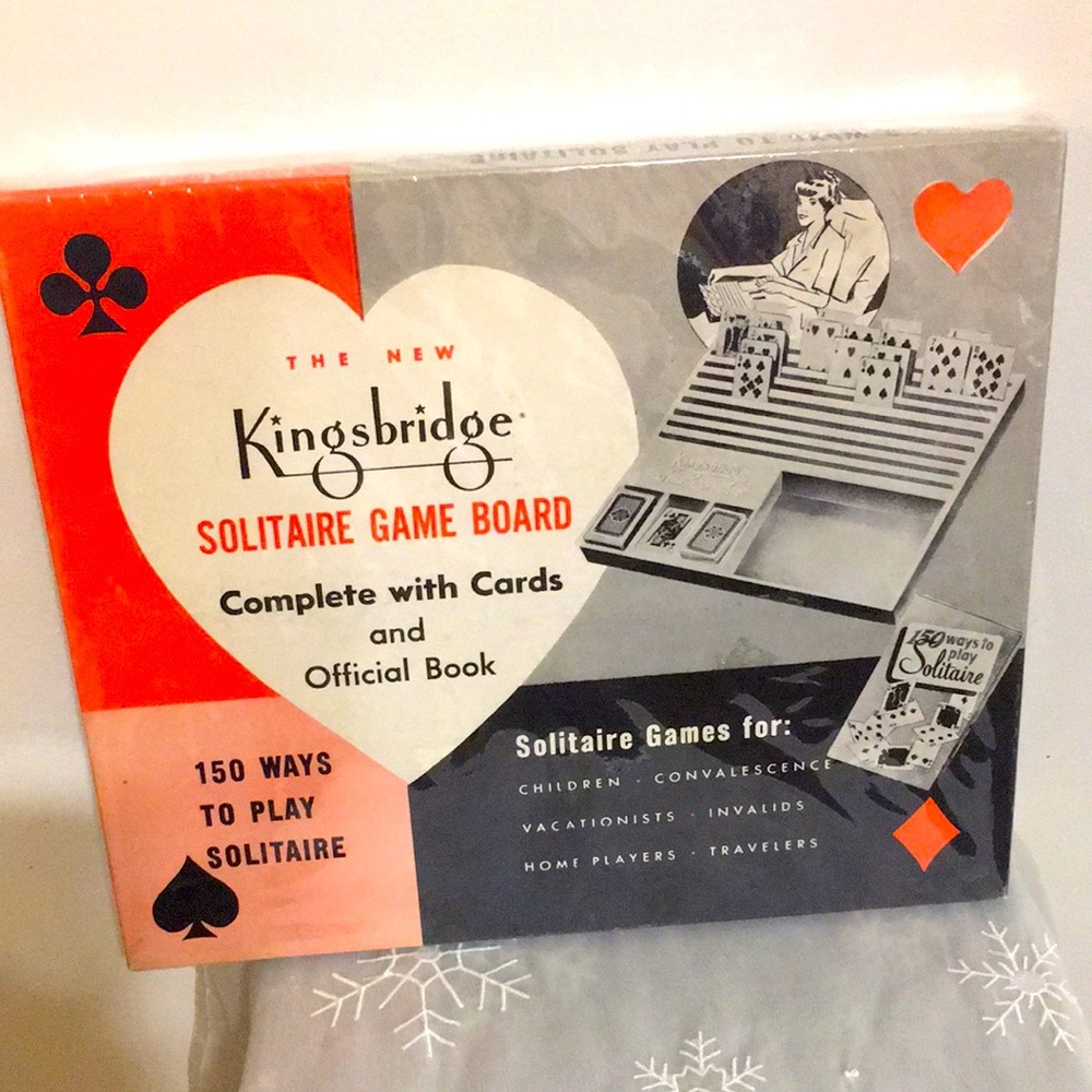 Kingbridge Solitaire Vintage Game 1950s Excellent Condition Complete with Board